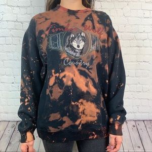 TIMBER WOLF bleached sweater